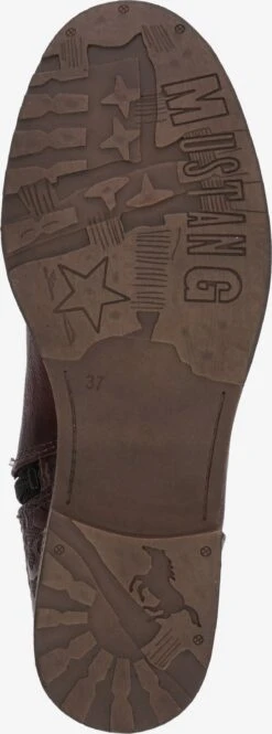 Mustang Enkellaarsjes Veterlaarsjes Dames Bordeaux -Kledinglijn Winkel 01a0ff7af250ef13135c8652acf3cb56