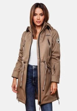 Marikoo Parkas Tussenparka Dames Donkerbeige -Kledinglijn Winkel 0319de1b77ded218a65596d7b8e44fd9
