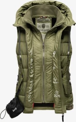 Marikoo Bodywarmers Bodywarmer Taisaa Dames Kaki -Kledinglijn Winkel 056ae9c4c2a37e4a2c12c9492ca0c8b7