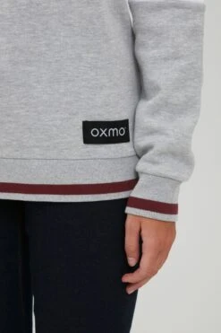 OXMO Hoodies Sweatshirt Omara Dames Grijs Gemêleerd / Wijnrood 11 OXMO Hoodies Sweatshirt Omara Dames Grijs Gemêleerd / Wijnrood -Kledinglijn Winkel 06c8e1a74cb563476ee591e489c0a7c1