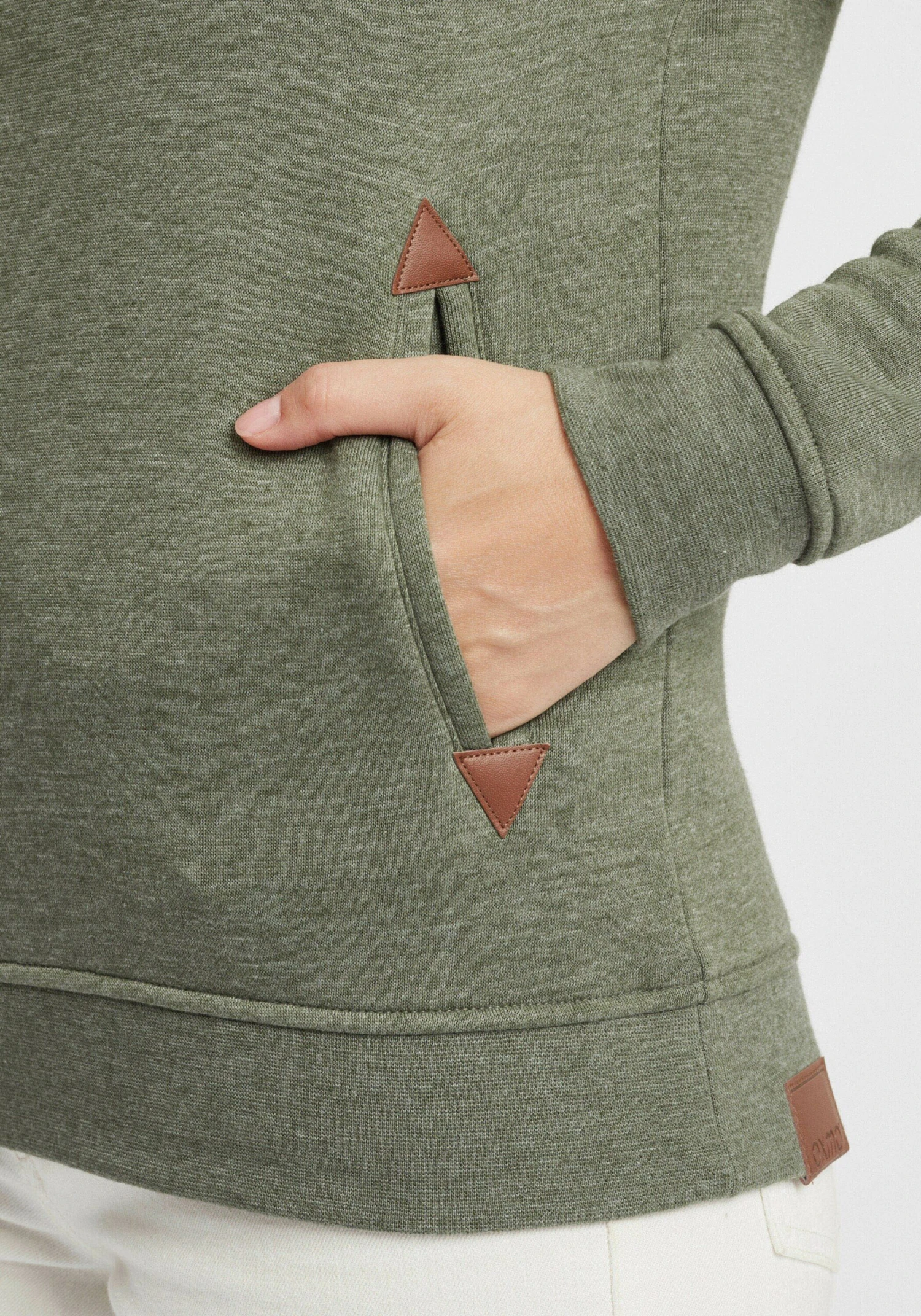 OXMO Hoodies Sweatshirt Vicky Dames Groen / Kaki 6 OXMO Hoodies Sweatshirt Vicky Dames Groen / Kaki - Afbeelding 6