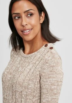 OXMO Fijngebreide Truien Trui Phia Dames Beige 10 OXMO Fijngebreide Truien Trui Phia Dames Beige -Kledinglijn Winkel 0b79b5305b580f712b87491fbfff8e3e