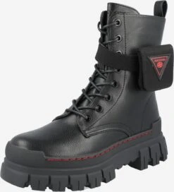 Dockers By Gerli Enkellaarsjes Veterlaarsjes Dames Zwart