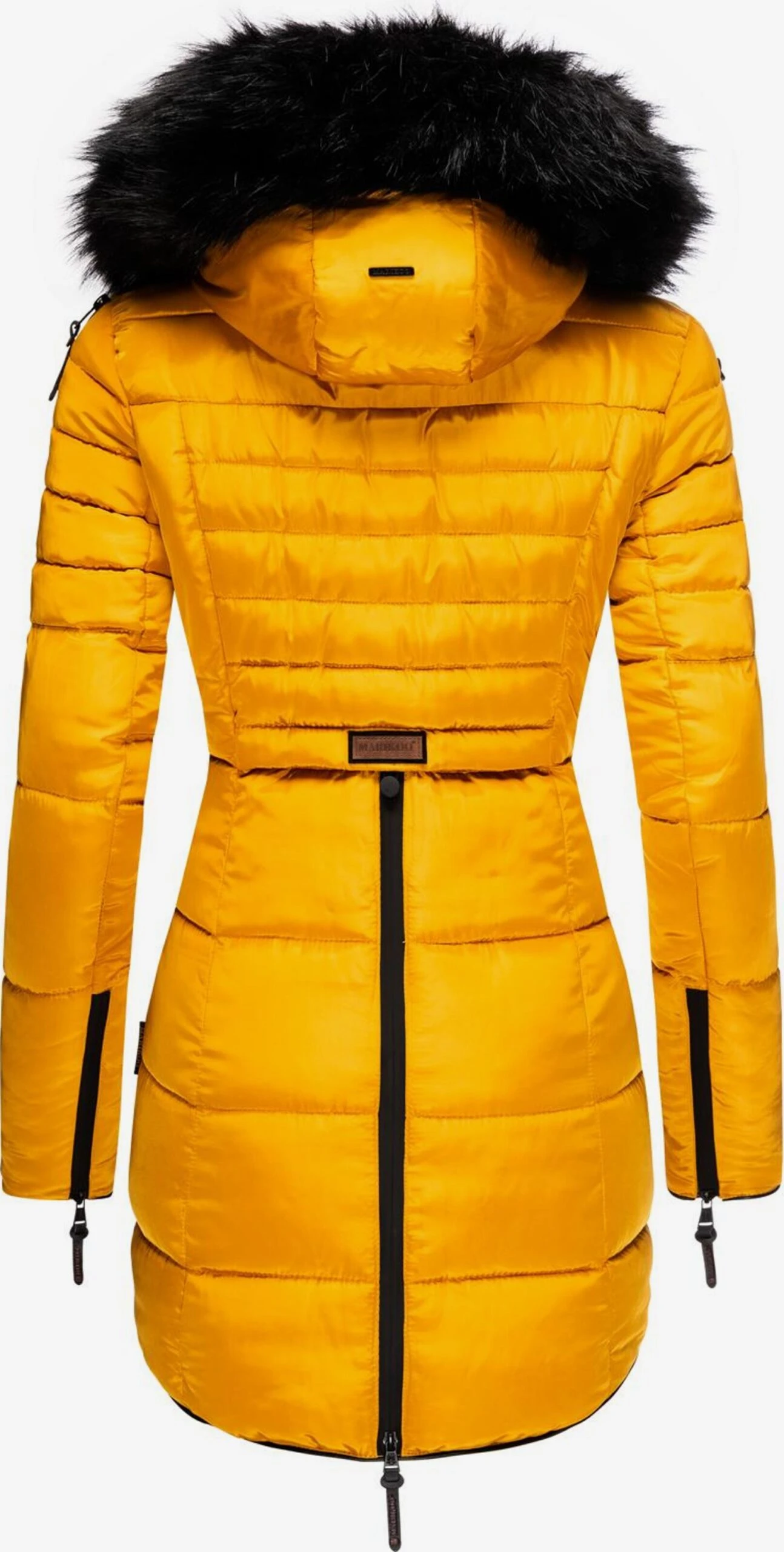 Marikoo Wintermantels Wintermantel Moonshine Dames Goudgeel 2 Marikoo Wintermantels Wintermantel Moonshine Dames Goudgeel - Afbeelding 2