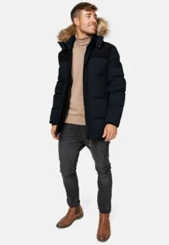 Indicode Jeans Parkas Winterparka Hexyl Heren Zwart -Kledinglijn Winkel 0ca0de2ed1f6c8fbf5a130a89da755e4