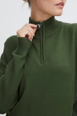 OXMO Coltruien Trui Dames Donkergroen -Kledinglijn Winkel 0d736f3feadeda8e58e998e58d962a92
