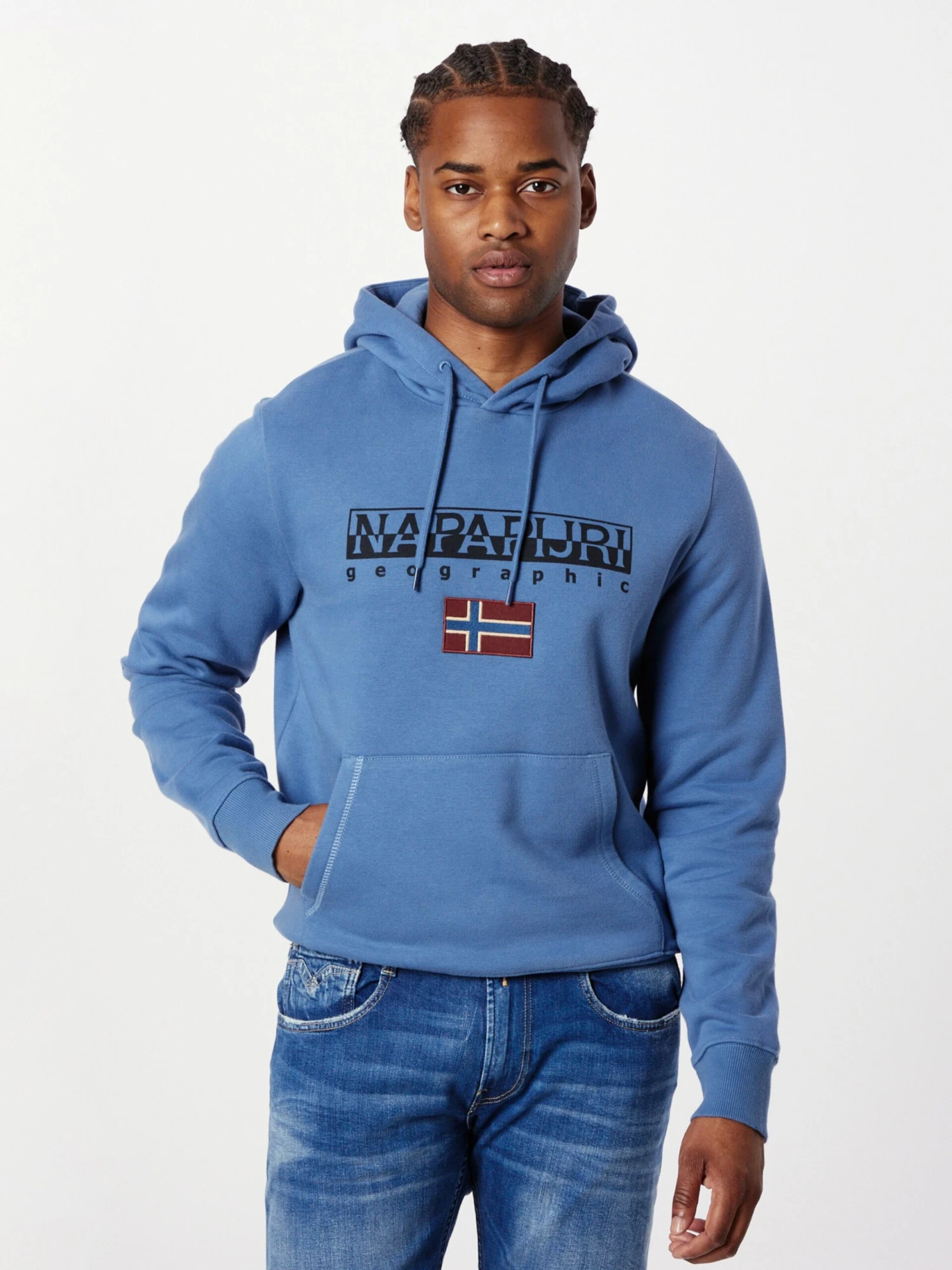 Napapijri Hoodies Sweatshirt AYAS Heren Blauw 3 Napapijri Hoodies Sweatshirt AYAS Heren Blauw - Afbeelding 3