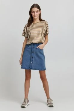 OXMO Mini Rokken Rok FRIGGA Dames Blauw -Kledinglijn Winkel 0f7cc89edf9f06034062825a5e3b751c