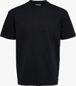 Selected Homme T-shirts Shirt TRUMAN Heren Zwart