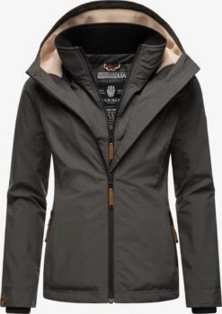 Marikoo Outdoor Jassen Functionele Jas Erdbeere Dames Antraciet