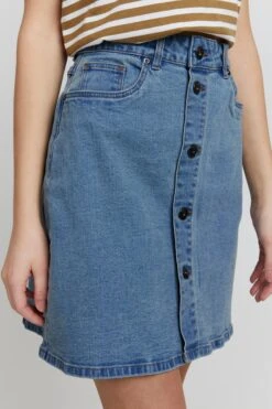 OXMO Mini Rokken Rok FRIGGA Dames Blauw -Kledinglijn Winkel 124ab489cf6f38ad5864aa01908eab20