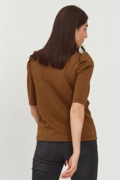 B.young T-shirts Shirt BYPUSTI Dames Bruin -Kledinglijn Winkel 1478a96c643992d36d8f5179e7815f09