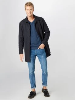 FYNCH-HATTON V-hals Truien Trui Heren Blauw Gemêleerd -Kledinglijn Winkel 14a235a7b13e3a75f005cef68335b7f3