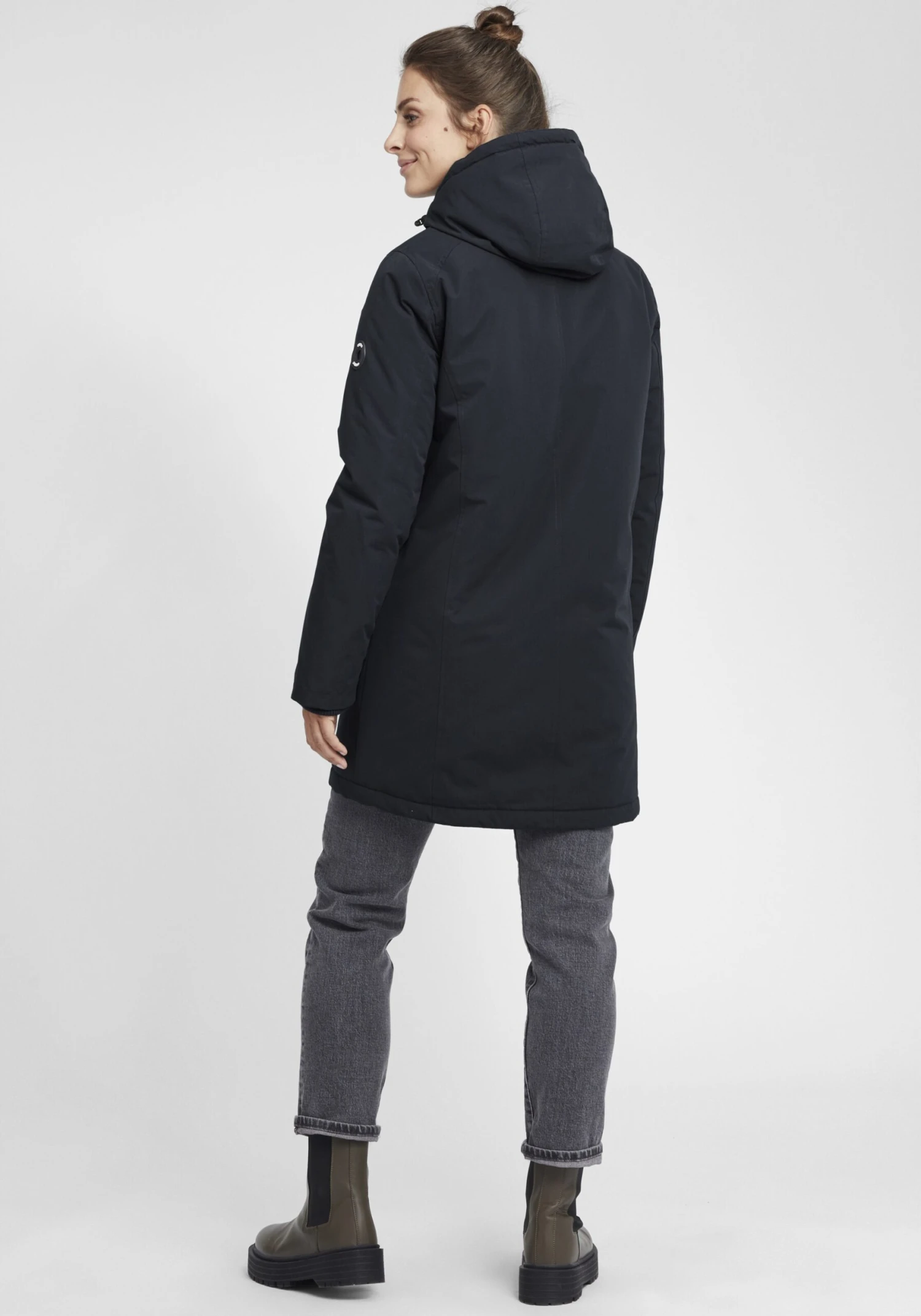 OXMO Parkas Tussenparka Tamila Dames Zwart 4 OXMO Parkas Tussenparka Tamila Dames Zwart - Afbeelding 4