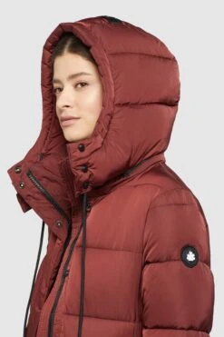 Khujo Wintermantels Wintermantel HAZELLE Dames Roestrood -Kledinglijn Winkel 17fd68fed07b23dc019b15767fadc8eb