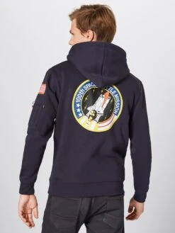 Alpha Industries Hoodies Sweatshirt Heren Blauw / Donkerblauw -Kledinglijn Winkel 19d11645ea40811faa5480858404f98a