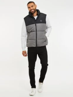 Threadbare Bodywarmers Bodywarmer Gilet Lethame Heren Zwart -Kledinglijn Winkel 1a63d21a2ff61cee0b585528d690ecc8