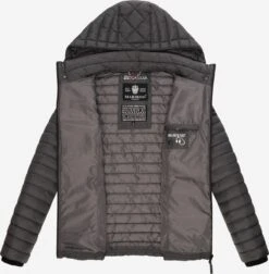 Marikoo Tussenjassen Tussenjas Samtpfote Dames Antraciet -Kledinglijn Winkel 2644a0be1527f6618592e9deeef0dd1d