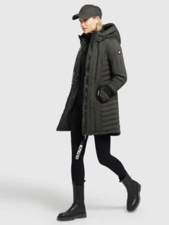 Khujo Winterjassen Winterjas Jerry Dames Olijfgroen -Kledinglijn Winkel 268bd1d06aff8c6c9dfc59f7addd0f5b