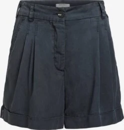 Khujo Shorts Loosefit Bandplooibroek Elida Dames Donkerblauw