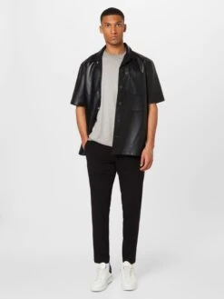 DRYKORN T-shirts Shirt THILO Heren Donkergrijs / Grijs Gemêleerd -Kledinglijn Winkel 2afd2702b7839c416fd41c8d27521e1e