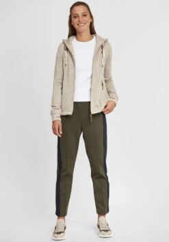 OXMO Sweatvesten Sweatvest Thory Dames Beige -Kledinglijn Winkel 2d0ee4f8a6a15e31dc988b9145044ac7