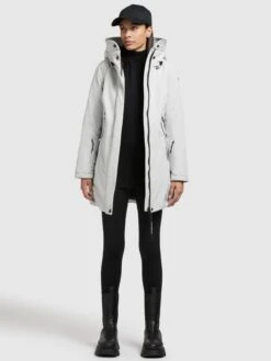 Khujo Winterjassen Winterjas Viona 3 Dames Lichtgrijs -Kledinglijn Winkel 2e82a20f6581942f97eee49da937d8c5