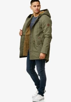 Indicode Jeans Parkas Winterparka Barge Heren Kaki -Kledinglijn Winkel 2ebafdde13635dc10a67fb568e836ef9