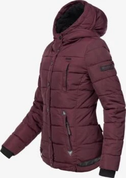 Marikoo Winterjassen Winterjas Lotusblüte Dames Bourgogne -Kledinglijn Winkel 2fffd83cadb5edf32d1b1229cdbd77fb