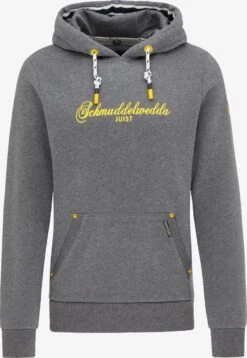 Schmuddelwedda Hoodies Sweatshirt Juist Heren Grijs Gemêleerd