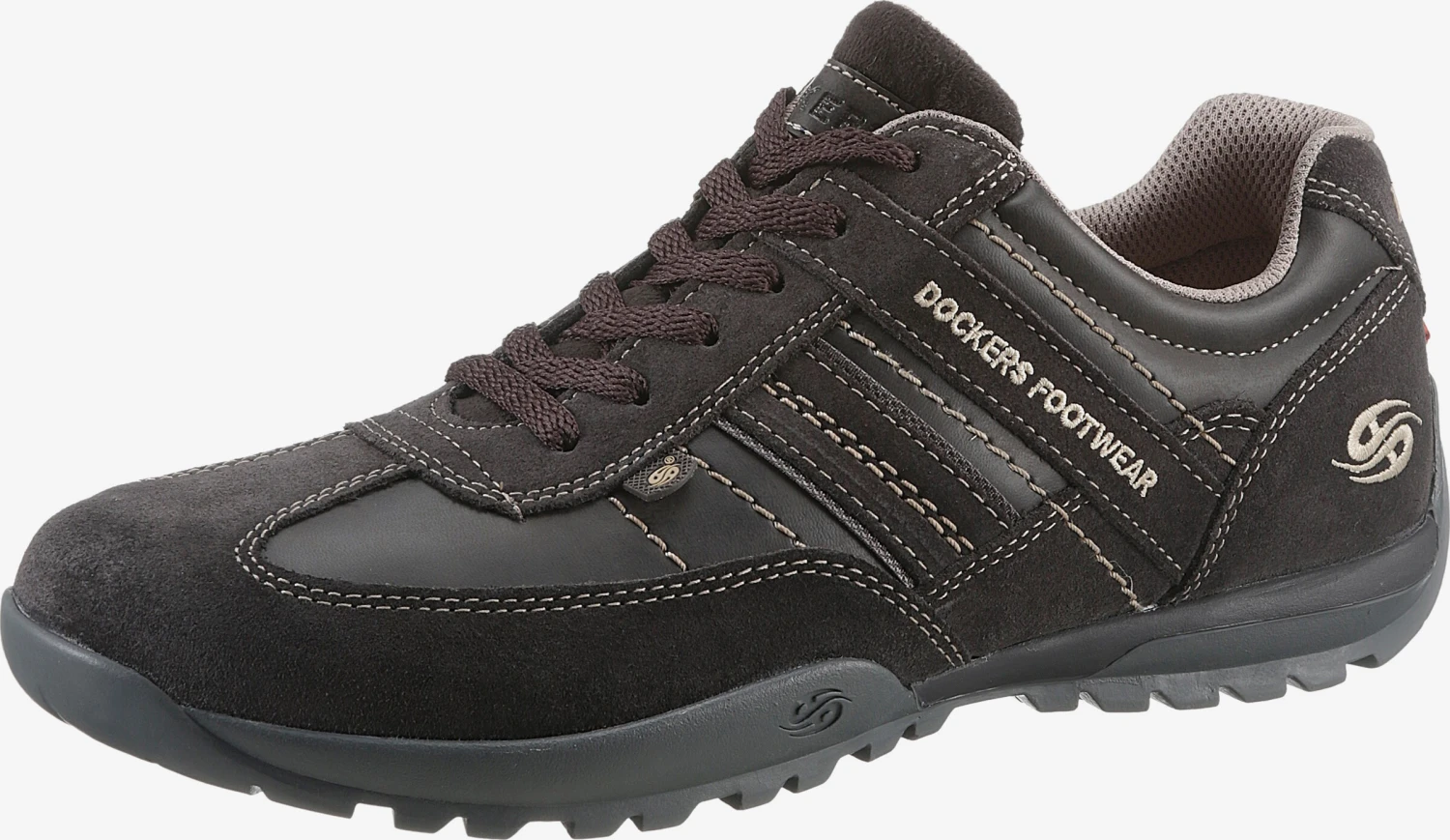 Dockers By Gerli Sportieve Veterschoenen Sportieve Veterschoen Heren Donkerbruin