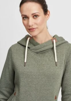 OXMO Hoodies Sweatshirt Vicky Dames Groen / Kaki 10 OXMO Hoodies Sweatshirt Vicky Dames Groen / Kaki -Kledinglijn Winkel 3323958df14b9a0d8b2ea801ca6e3cce
