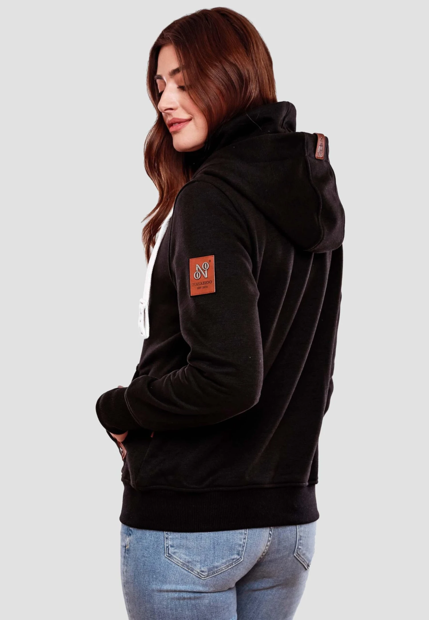 Navahoo Hoodies Sweatshirt Raniaa Dames Zwart 7 Navahoo Hoodies Sweatshirt Raniaa Dames Zwart - Afbeelding 7