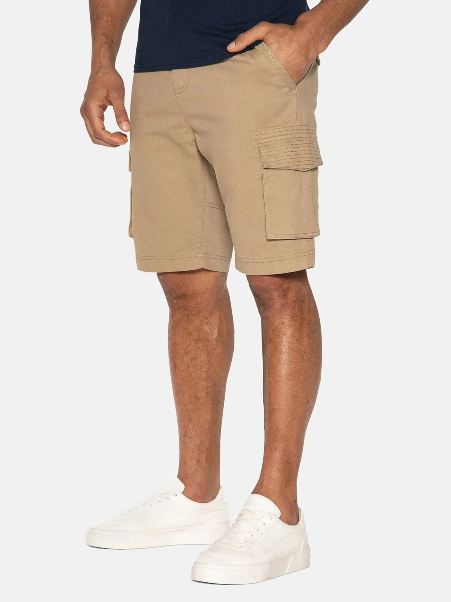 Threadbare Cargo Shorts Regular Cargobroek Bute Heren Beige 2 Threadbare Cargo Shorts Regular Cargobroek Bute Heren Beige - Afbeelding 2