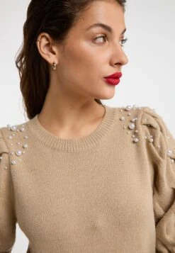 Faina Fijngebreide Truien Trui Dames Donkerbeige 9 Faina Fijngebreide Truien Trui Dames Donkerbeige -Kledinglijn Winkel 364e6e288f9fb11047fdebe8885cd191