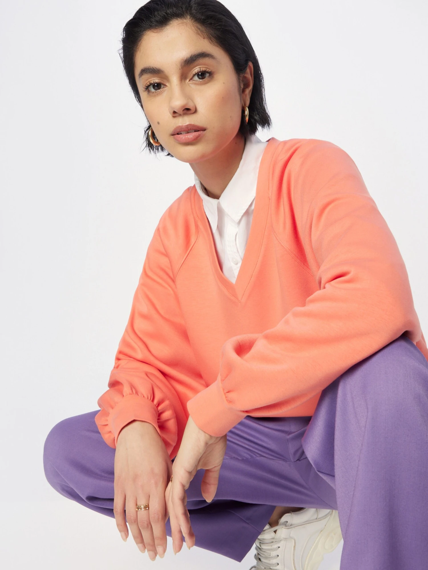 MOSS COPENHAGEN Sweatshirts Sweatshirt Nelina Dames Roze 2 MOSS COPENHAGEN Sweatshirts Sweatshirt Nelina Dames Roze - Afbeelding 2