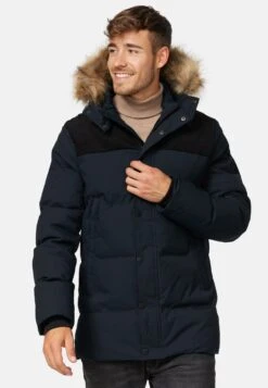 Indicode Jeans Parkas Winterparka Hexyl Heren Zwart -Kledinglijn Winkel 3b1ce4ee50d6038d9c62db9f511fc24c