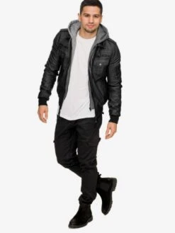 Indicode Jeans Leren Jassen Tussenjas Aaron Heren Zwart 7 Indicode Jeans Leren Jassen Tussenjas Aaron Heren Zwart -Kledinglijn Winkel 3d09e4546c591b0a110a0dd506fc3b40