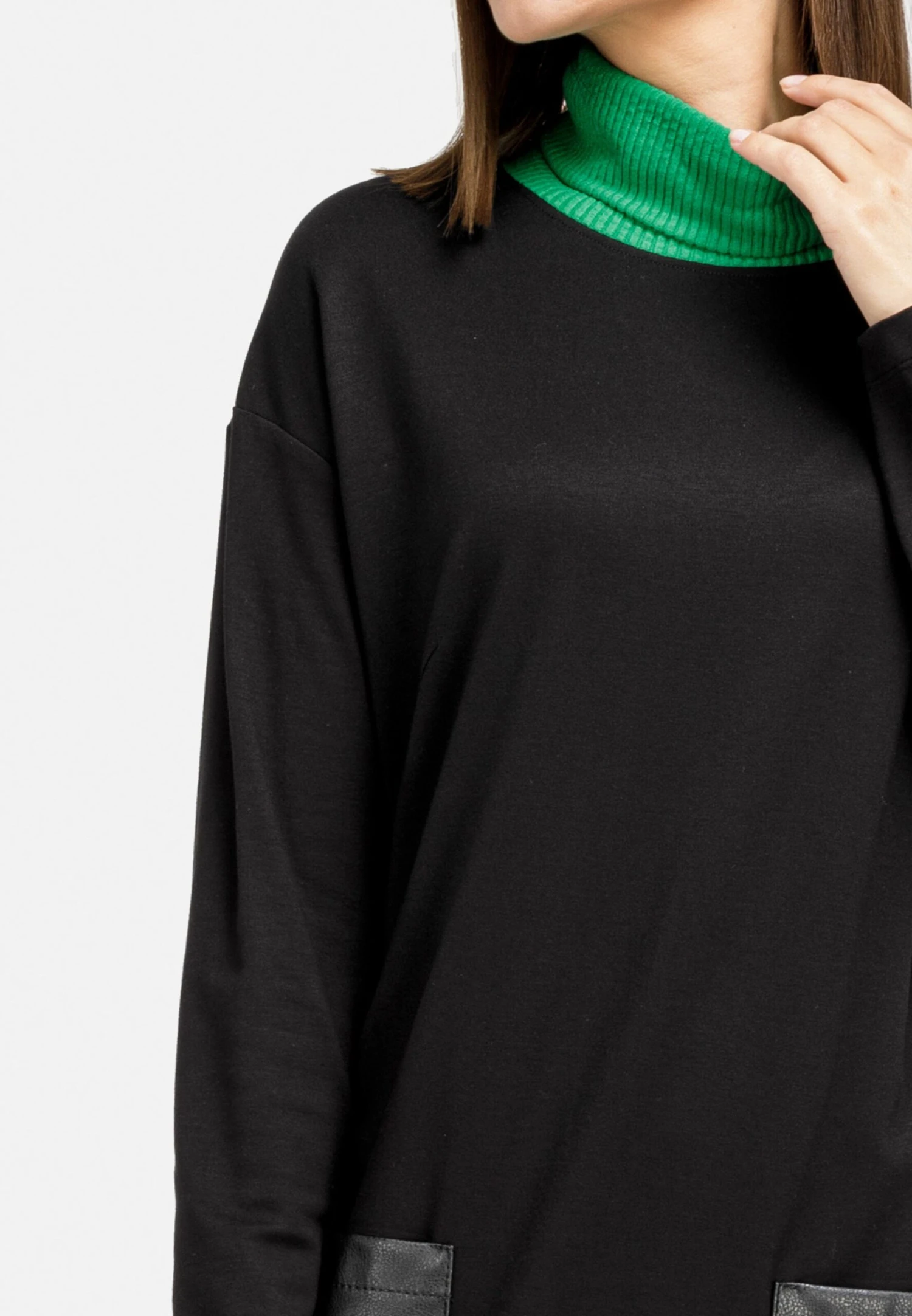 HELMIDGE Midi Jurken Jurk Dames Zwart 5 HELMIDGE Midi Jurken Jurk Dames Zwart - Afbeelding 5