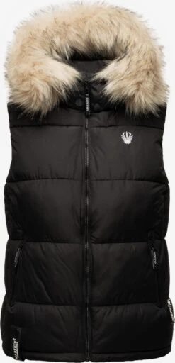 Marikoo Bodywarmers Bodywarmer Eisflöckchen Dames Zwart -Kledinglijn Winkel 46f6ab0f567c6a9aa23ea5593ffb114e
