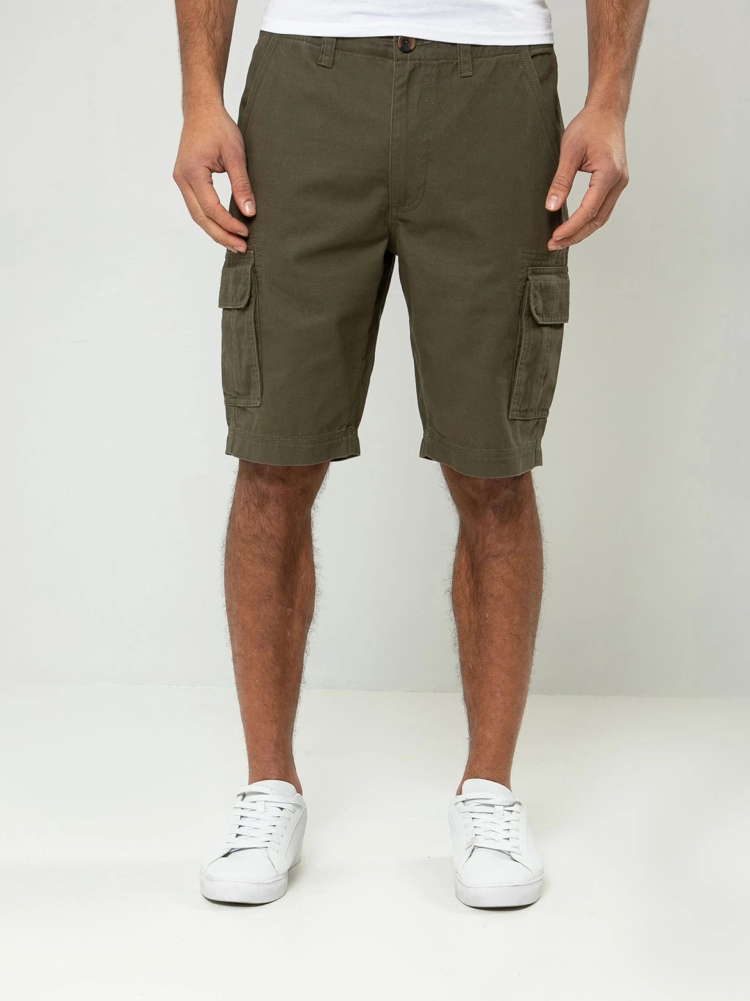 Threadbare Cargo Shorts Regular Cargobroek Bute Heren Kaki 2 Threadbare Cargo Shorts Regular Cargobroek Bute Heren Kaki - Afbeelding 2