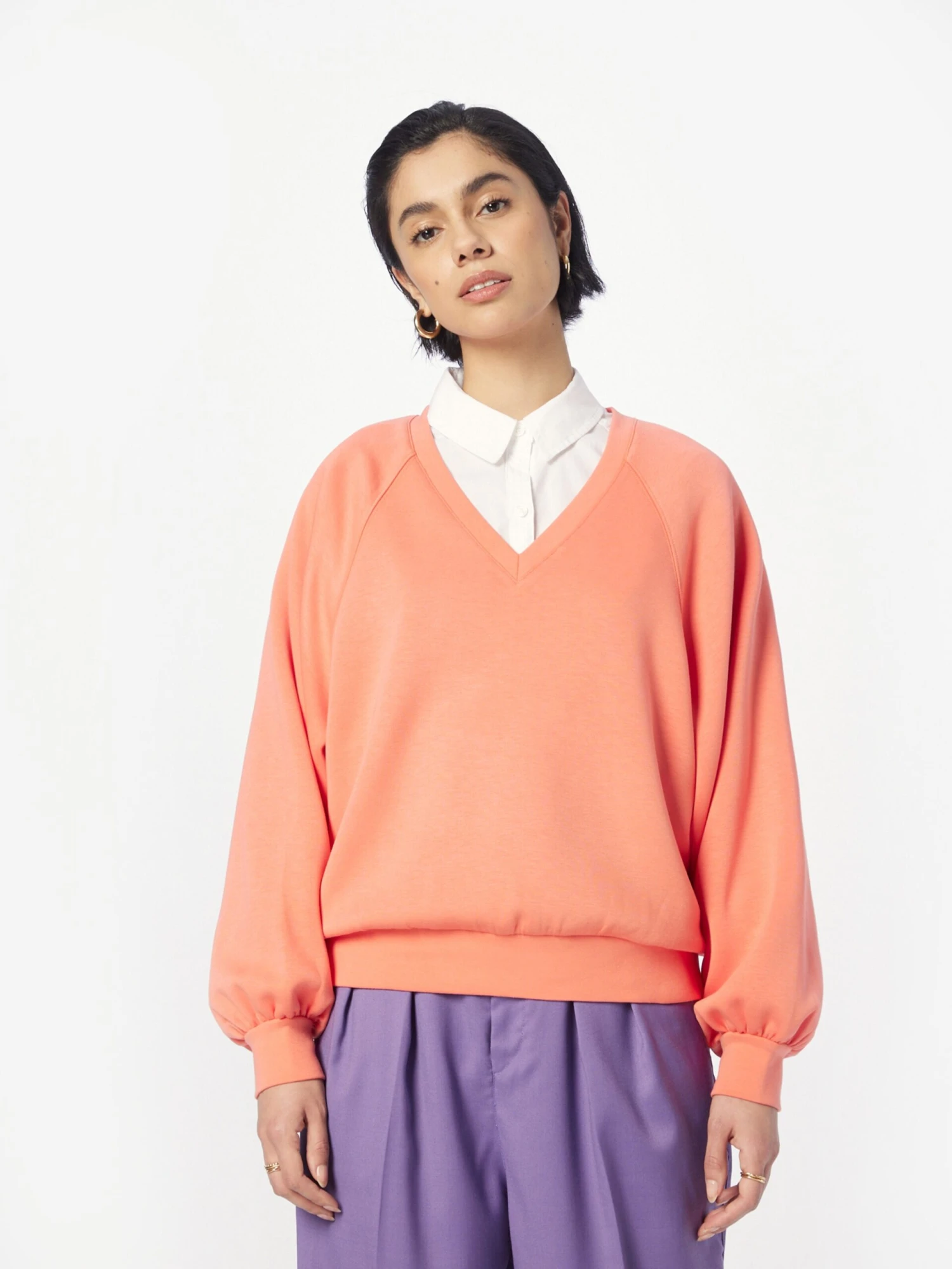 MOSS COPENHAGEN Sweatshirts Sweatshirt Nelina Dames Roze 3 MOSS COPENHAGEN Sweatshirts Sweatshirt Nelina Dames Roze - Afbeelding 3