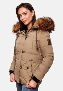 Navahoo Winterjassen Winterjas Zoja Dames Taupe -Kledinglijn Winkel 4cad5ac0950677870dadbbd087e8f7d8