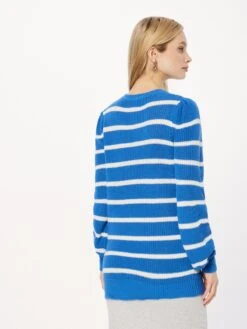 B.young Fijngebreide Truien Trui MILJA Dames Blauw 8 B.young Fijngebreide Truien Trui MILJA Dames Blauw -Kledinglijn Winkel 4ff9d1831319a259a058276edb804133