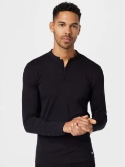 DRYKORN Longsleeves Shirt KENO Heren Zwart -Kledinglijn Winkel 500960539ffcc1261859104fc175eeb6