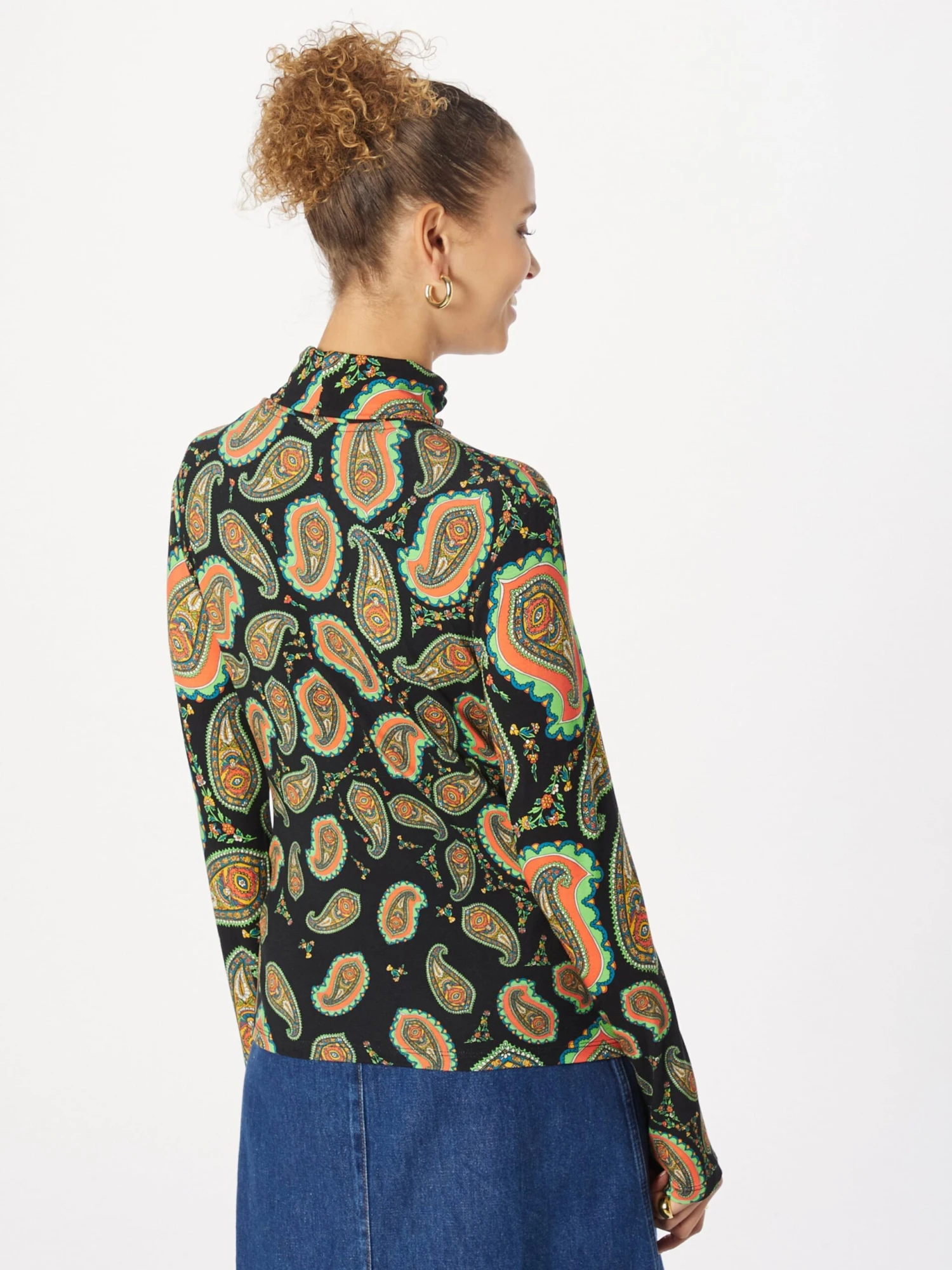 WAREHOUSE Longsleeves Shirt Dames Zwart 4 WAREHOUSE Longsleeves Shirt Dames Zwart - Afbeelding 4