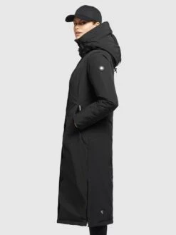 Khujo Wintermantels Wintermantel ABELLA Dames Zwart -Kledinglijn Winkel 52f994daf432f0279bc0ecd80dd4487b