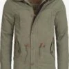 Indicode Jeans Parkas Winterparka Barge Heren Kaki