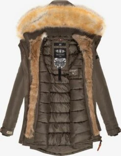 Marikoo Parkas Winterparka Grinsekatze Dames Groen -Kledinglijn Winkel 56d131b144849476f8239f02b2ba6d04
