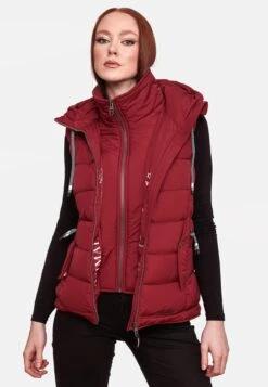 Marikoo Bodywarmers Bodywarmer Taisaa Dames Rood -Kledinglijn Winkel 5749f0cd79c5aaa3b9df2b37685d4314